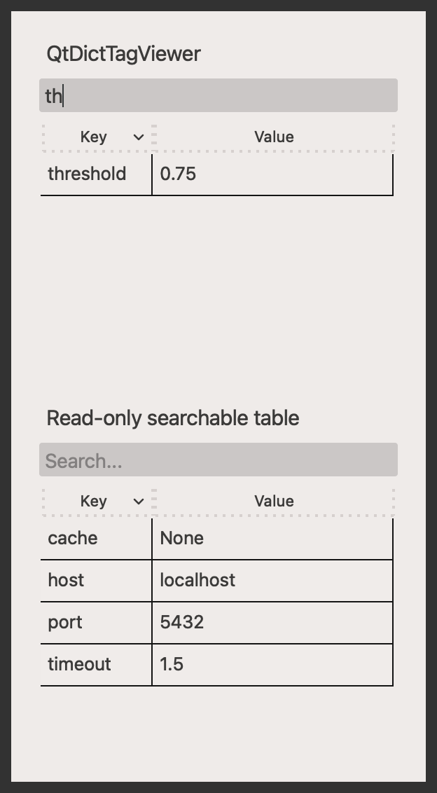 qt dict tag viewer