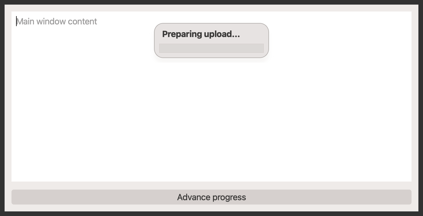 qt progress bar floating